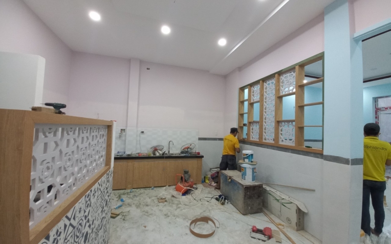 Nội thất nhà anh Trung đường Cây Cám Bình Tân