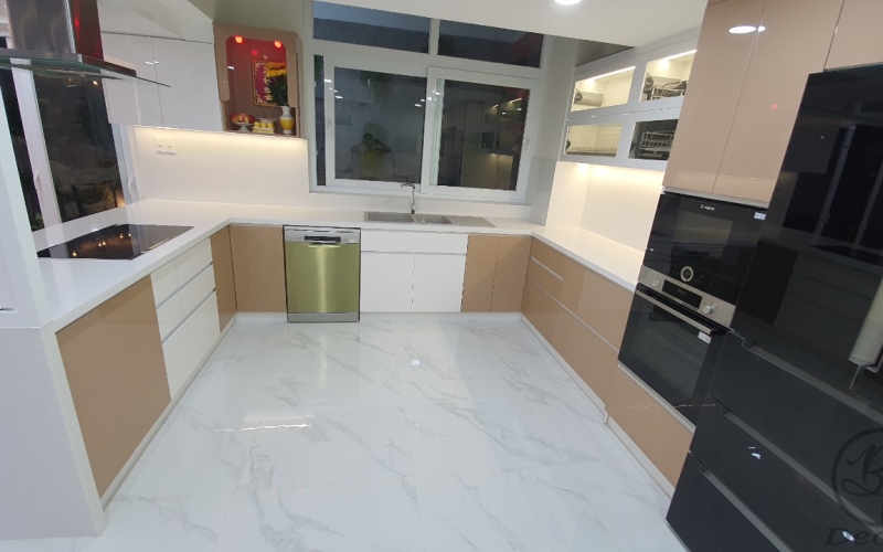 THI CÔNG BẾP BIỆT THỰ ANH ĐỨC HOA - TÂN PHÚ