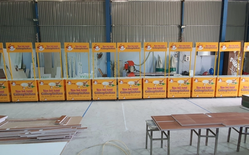 XE KỆ BÁN HÀNG LƯU ĐỘNG - TÀU HỦ COVANG SÀI GÒN