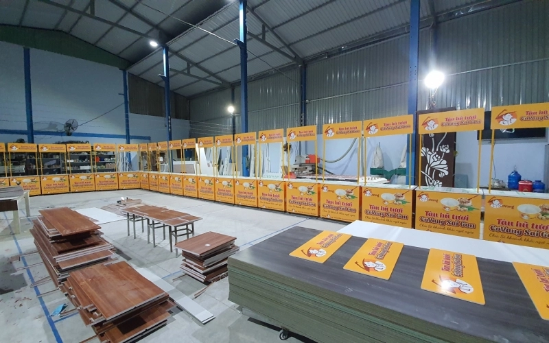 XE KỆ BÁN HÀNG LƯU ĐỘNG - TÀU HỦ COVANG SÀI GÒN