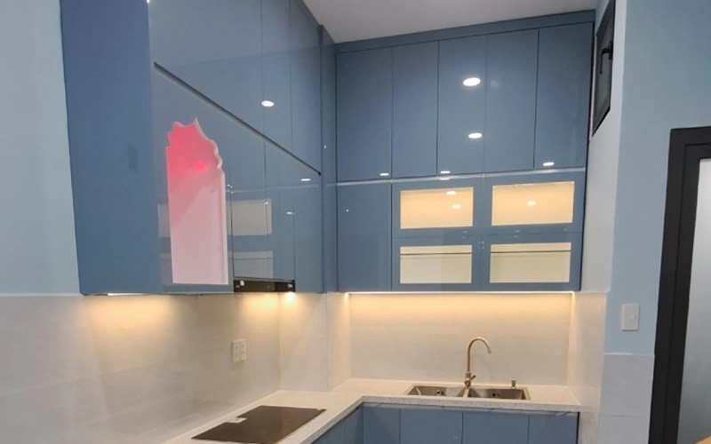 THI CÔNG BẾP NHÀ CHỊ VY - DQH GÒ VẤP