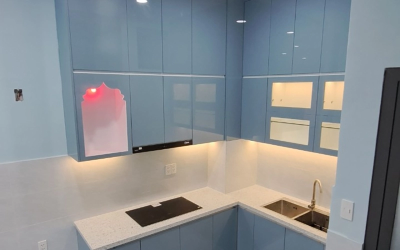 THI CÔNG BẾP NHÀ CHỊ VY - DQH GÒ VẤP